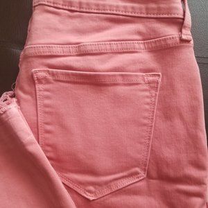 Stylish pink Old Navy mid-rise Rockstar Jeans
